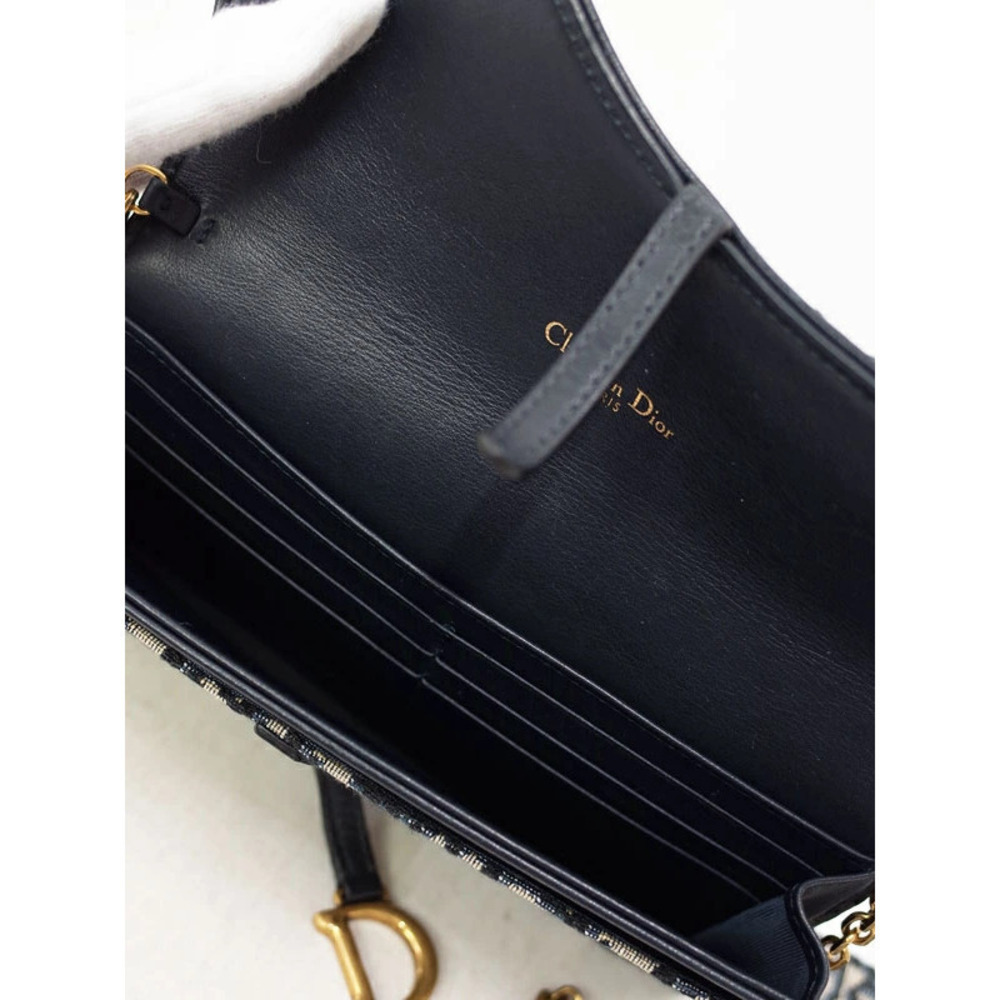 Christian Dior Oblique Saddle Wallet Chain - Picture 4 of 9